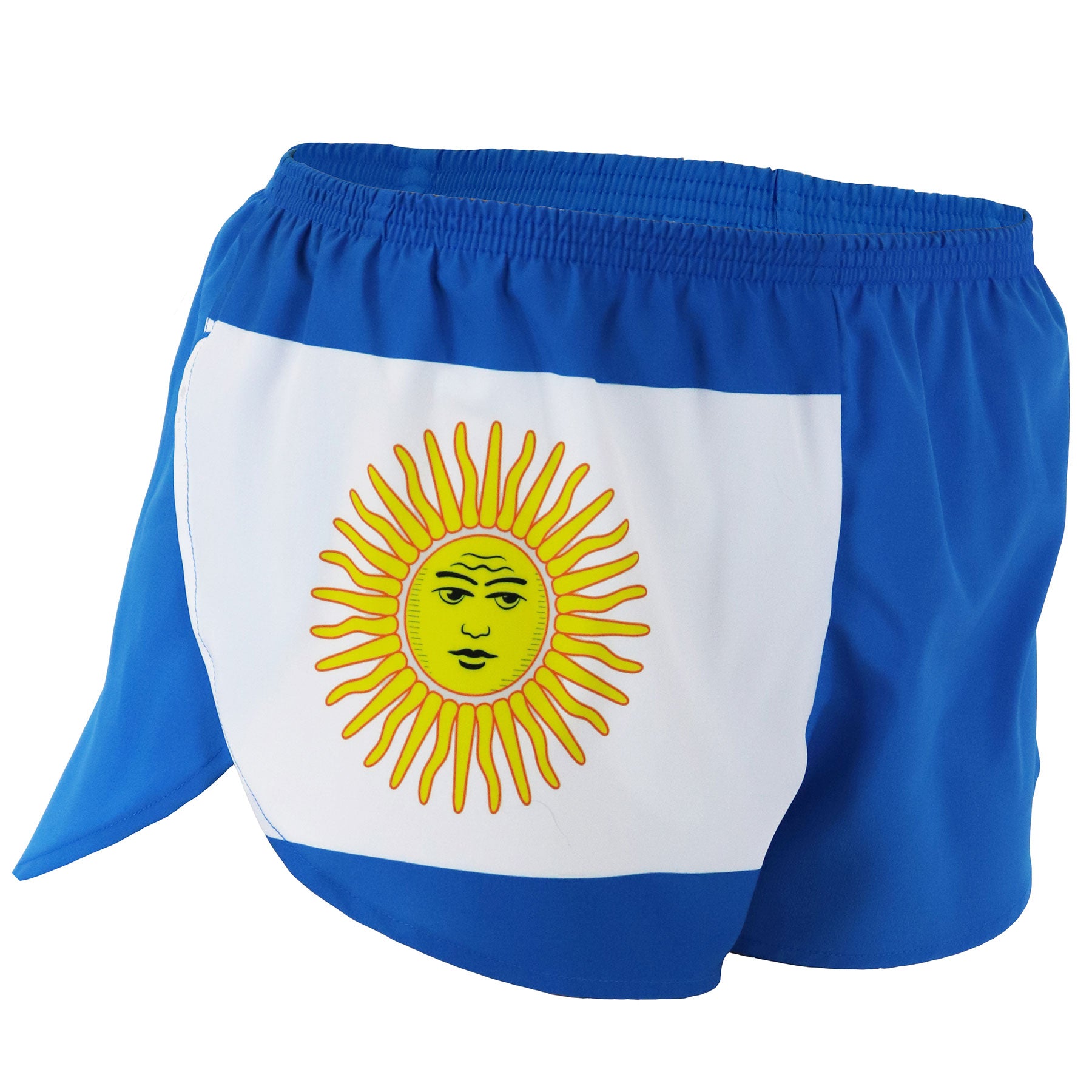 Women's 1" Elite Split Flag Shorts - Argentina