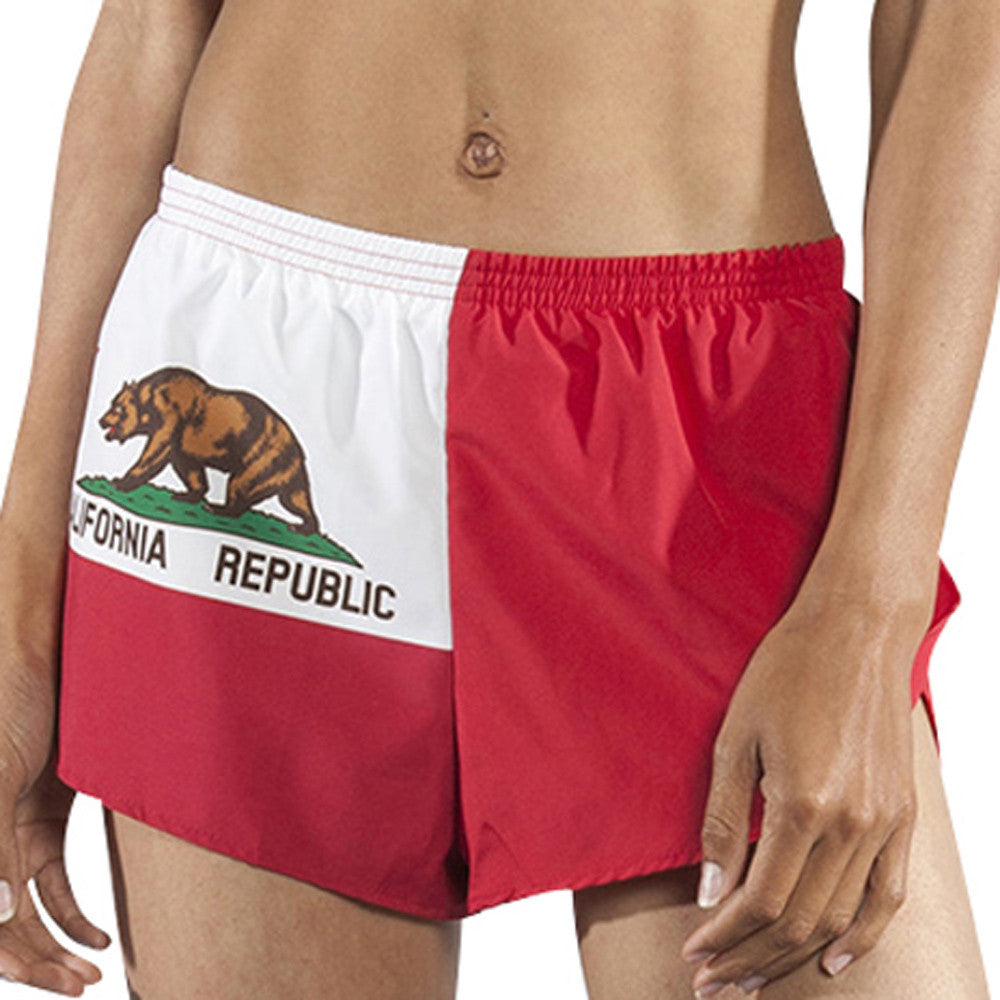 Women's 1" Elite Split Flag Shorts - California