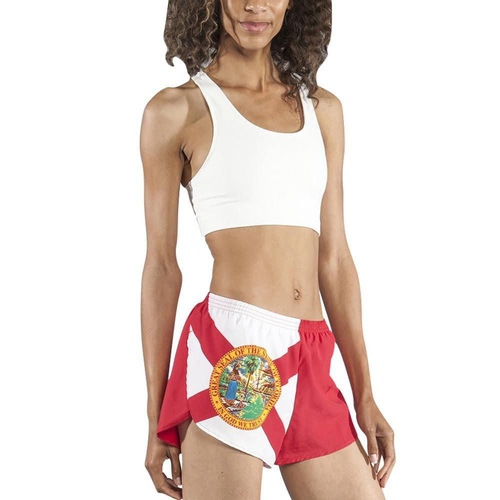 Women's 1" Elite Split Flag Shorts - Florida