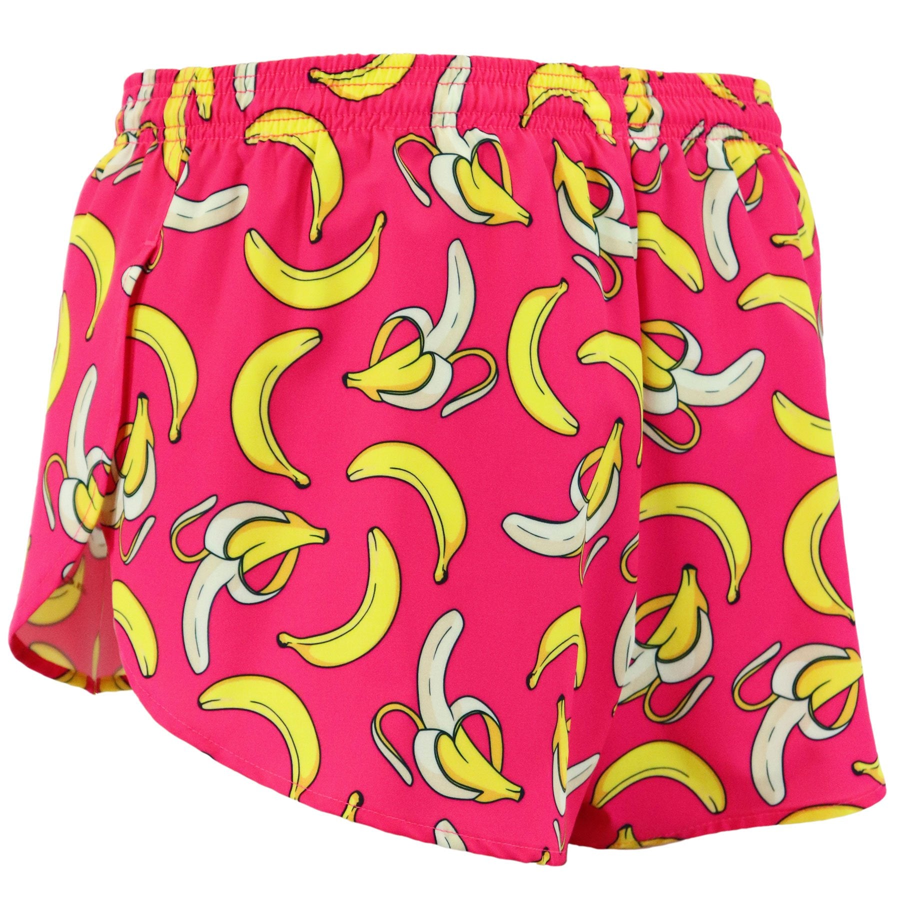 Women's Printed 1" Elite Split Shorts - Gone Bananas