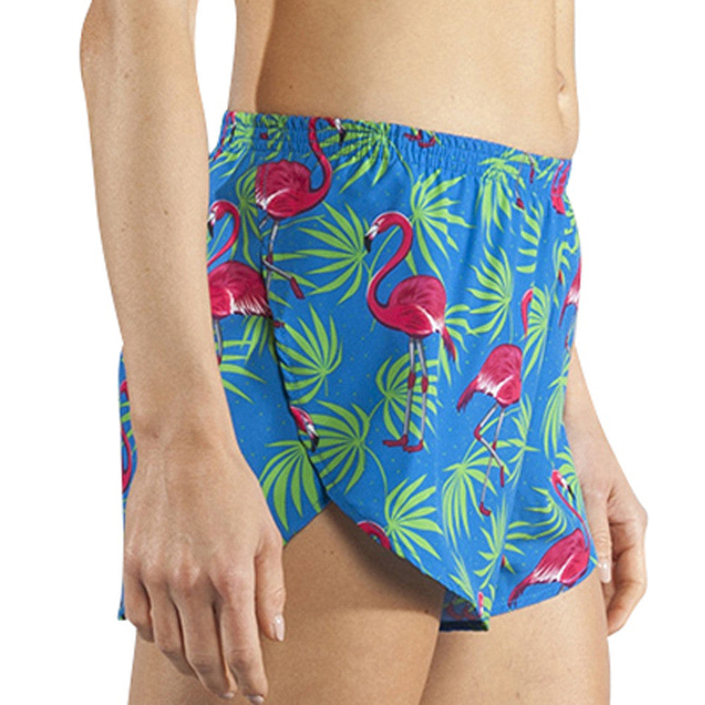 Women's 1" Elite Split Shorts - Flamingo Turquoise