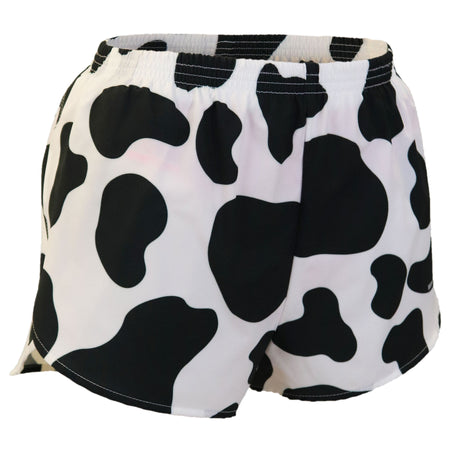 White Brown Cow Swimsuit, Cow Print Farm Animal Print Women's Sports Yoga  Bra - Made in USA/ EU