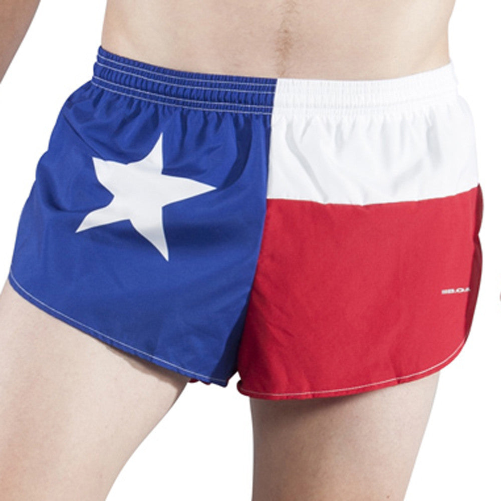 Men's Flag 1" Elite Split Shorts - Texas