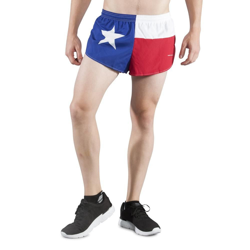 Men's Flag 1" Elite Split Shorts - Texas