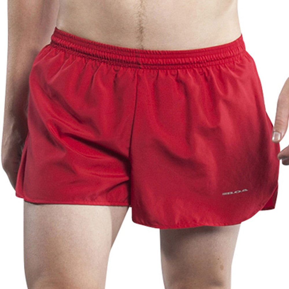 Men's Red 3 Half Split Shorts