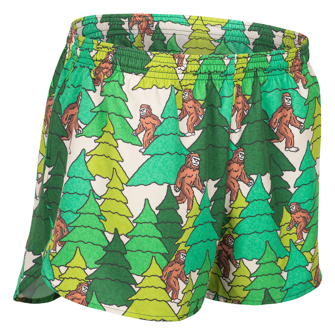 Men's Printed 3" Half Split Shorts - Bigfoot