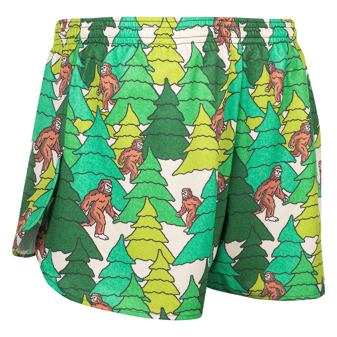 Men's Printed 3" Half Split Shorts - Bigfoot