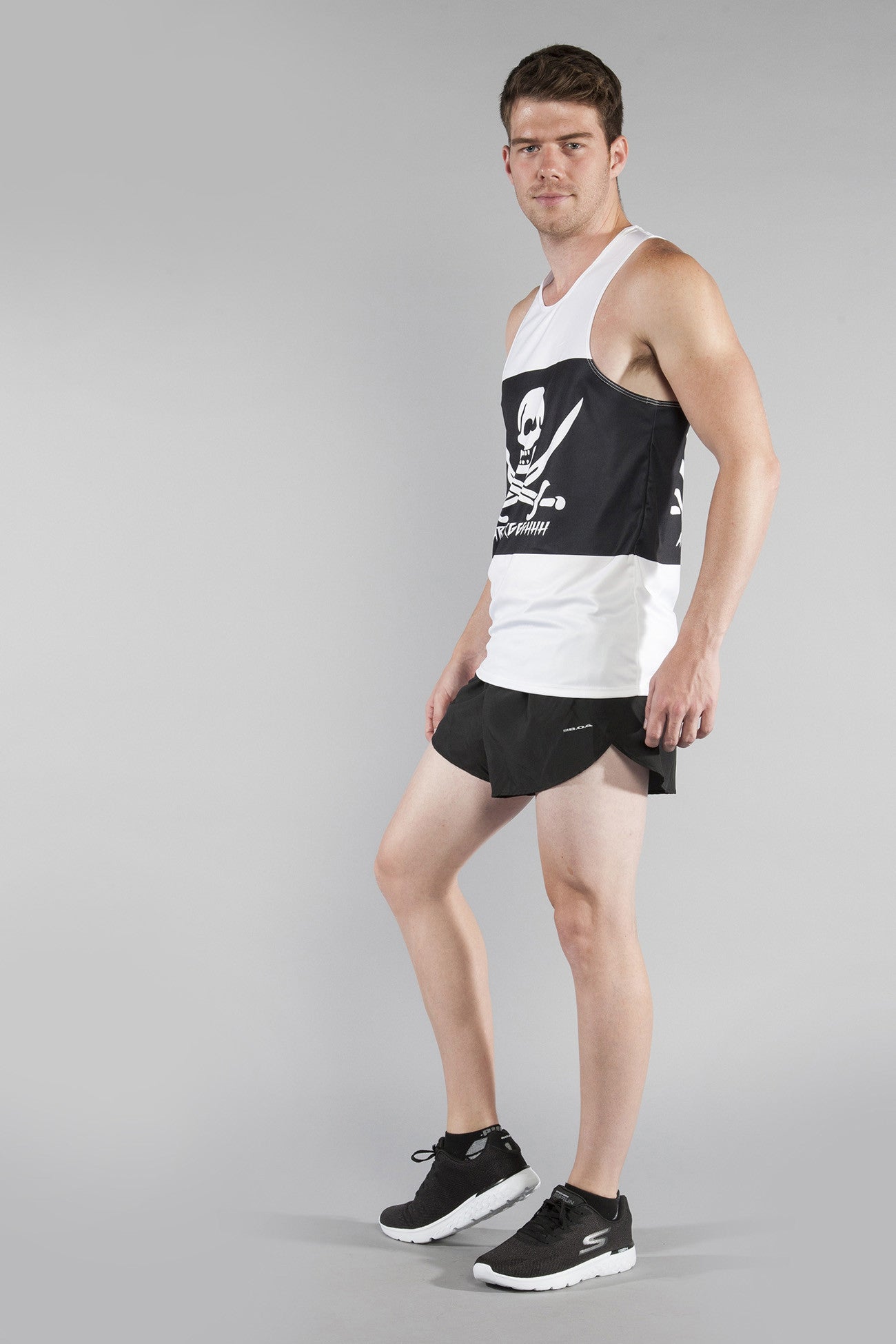 MEN'S PRINTED SINGLET- THE CAP'N - BOAUSA