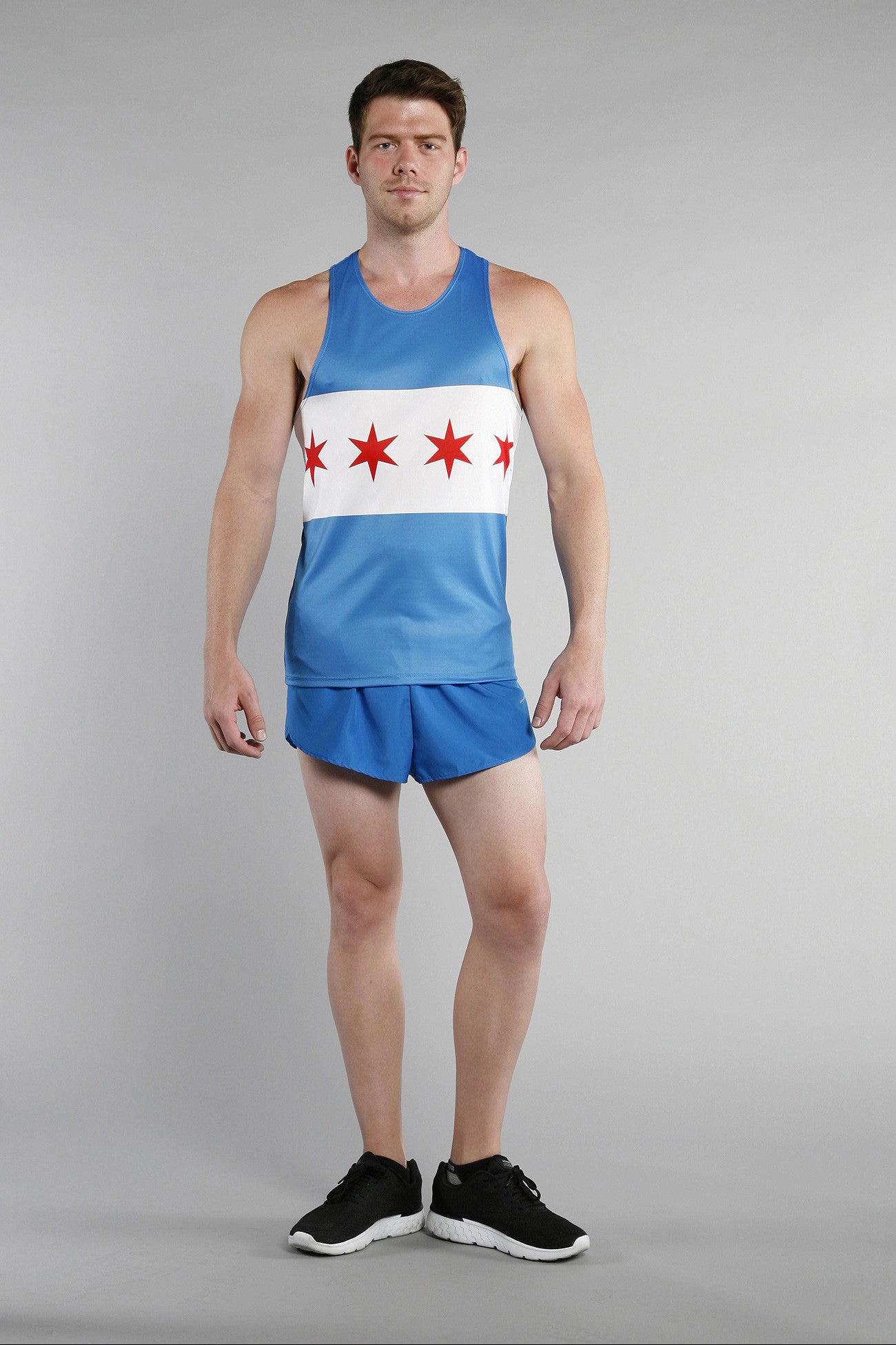 MEN'S PRINTED SINGLET- CHICAGO - BOAUSA