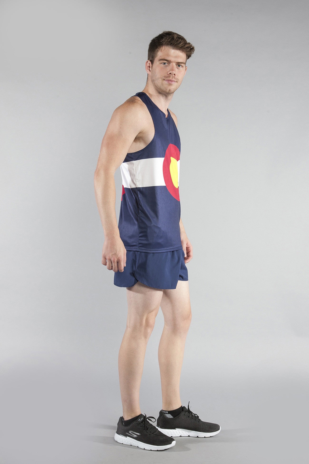 MEN'S PRINTED SINGLET- COLORADO - BOAUSA