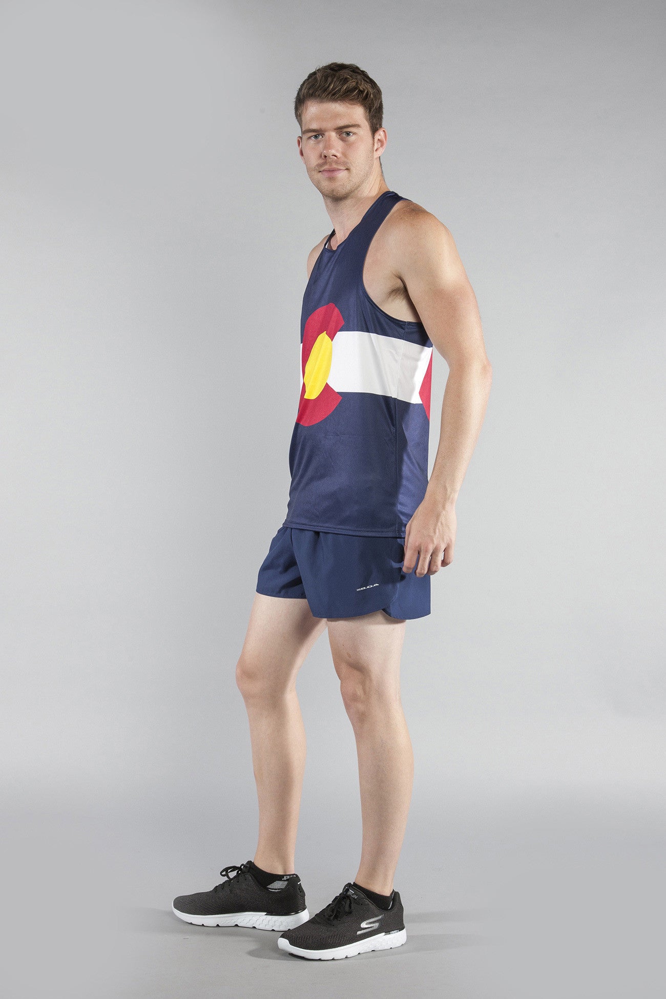 MEN'S PRINTED SINGLET- COLORADO - BOAUSA