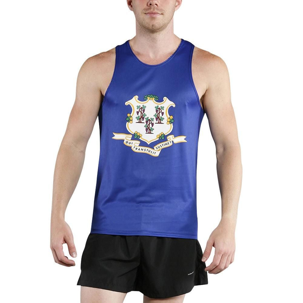 Men's Competitor Lite Printed Singlet - Connecticut