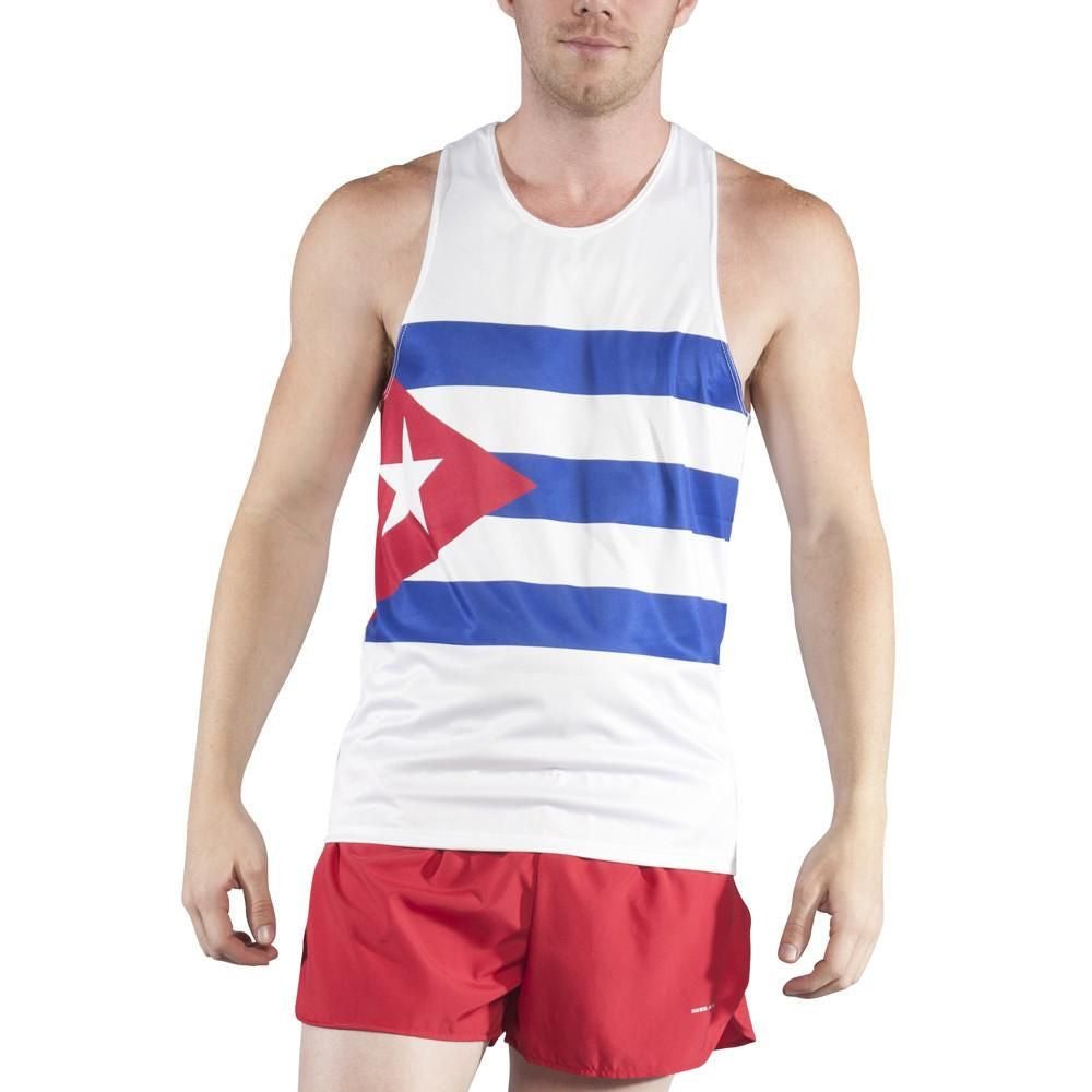 Men's Competitor Lite Printed Singlet - Cuba