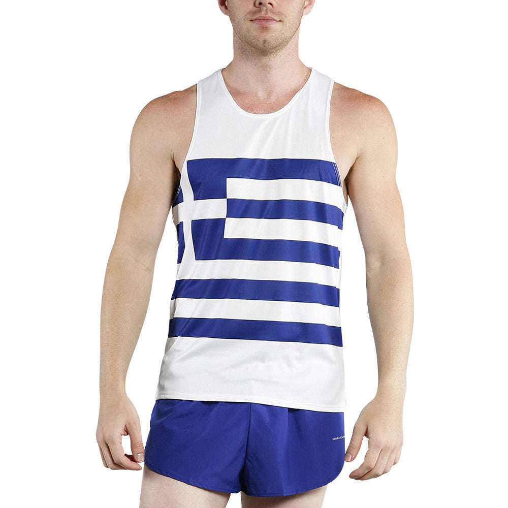 Men's Competitor Lite Printed Singlet [G-I] - Greece