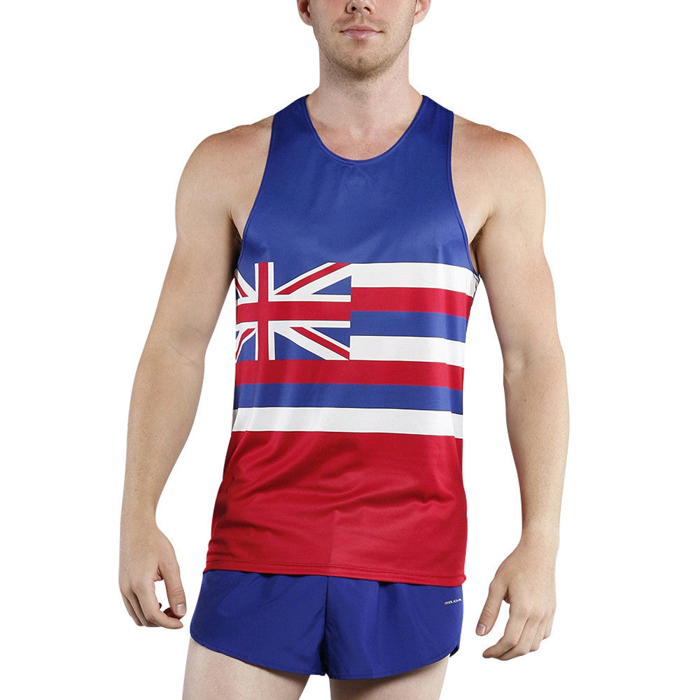 Men's Competitor Lite Printed Singlet [G-I] - Hawaii