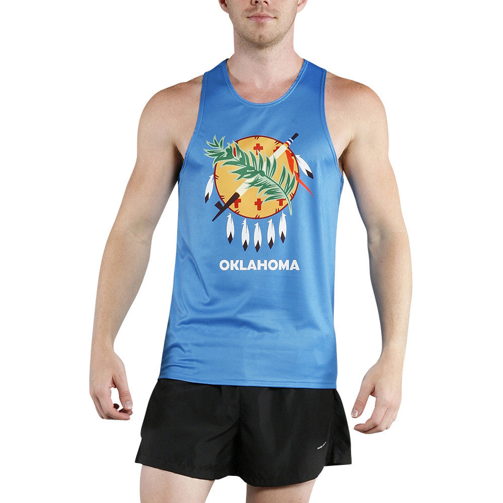 Men's Competitor Lite Printed Singlet - Oklahoma