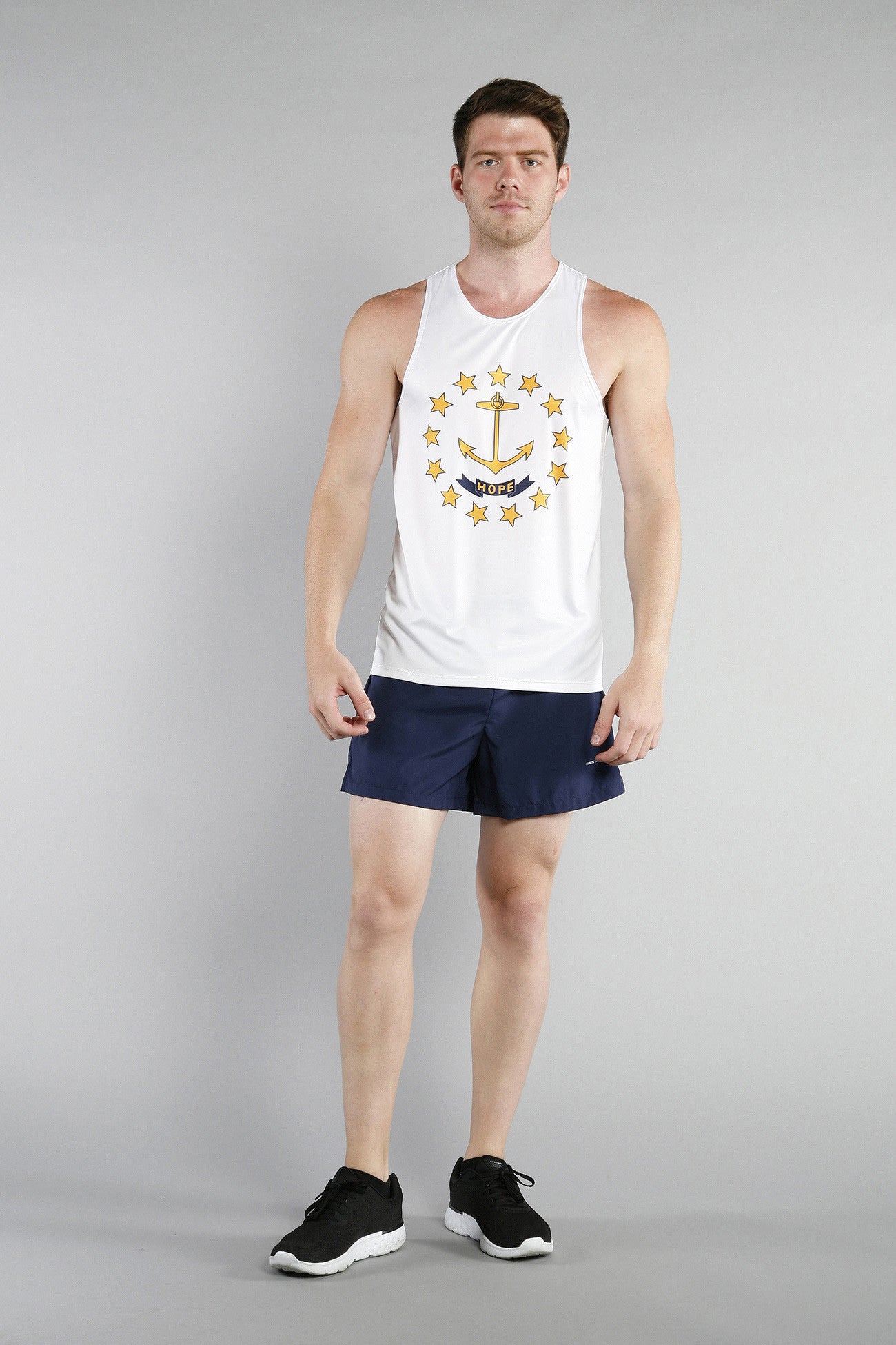 MEN'S PRINTED SINGLET- RHODE ISLAND - BOAUSA