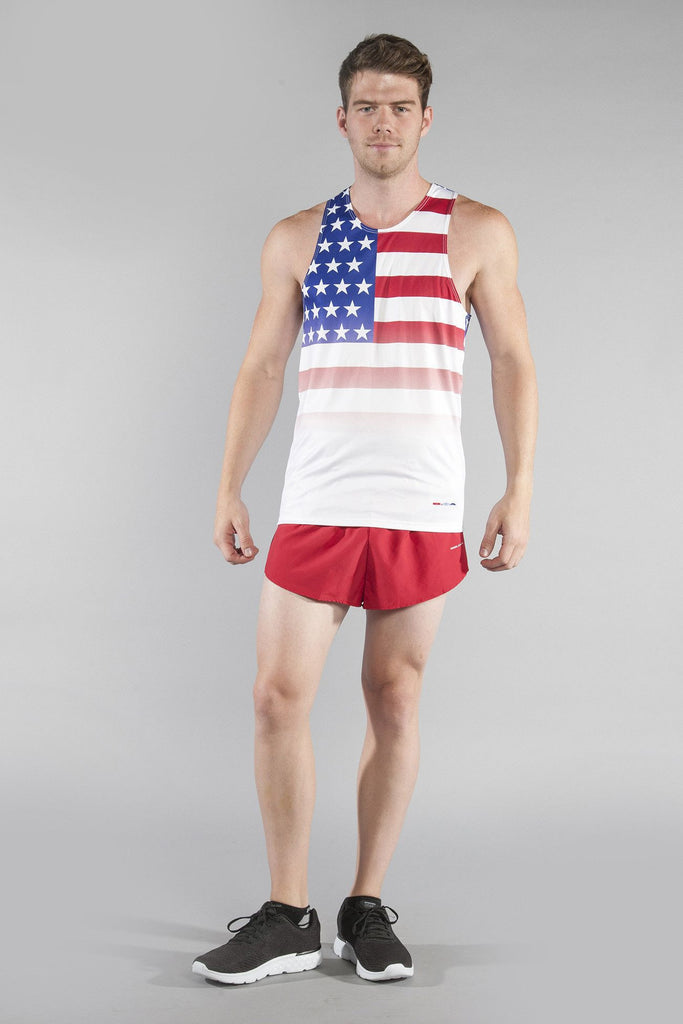 Men's Competitor Lite Printed Singlet - American Flag – Boa