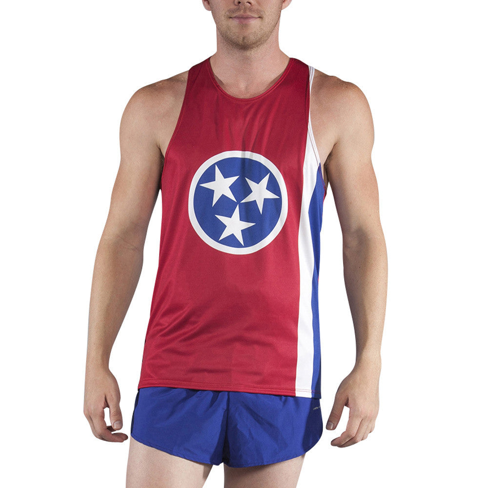 Men's Competitor Lite Printed Singlet [S-T] - Tennessee