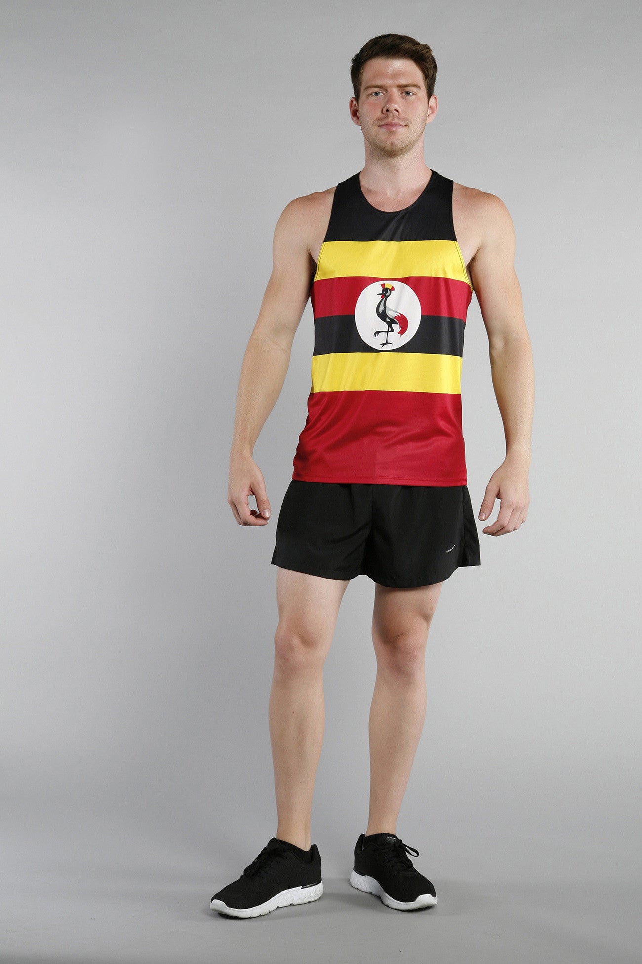 MEN'S PRINTED SINGLET- UGANDA - BOAUSA