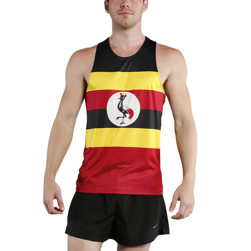 Men's Competitor Lite Printed Singlet [U-Z] - Uganda