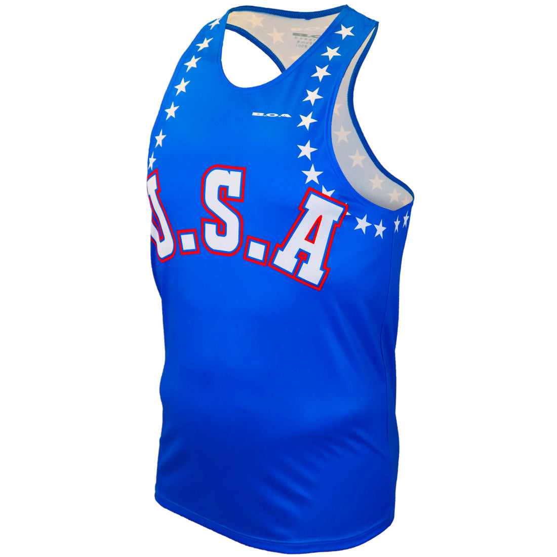 Men's Competitor Lite Printed Singlet - USA 20