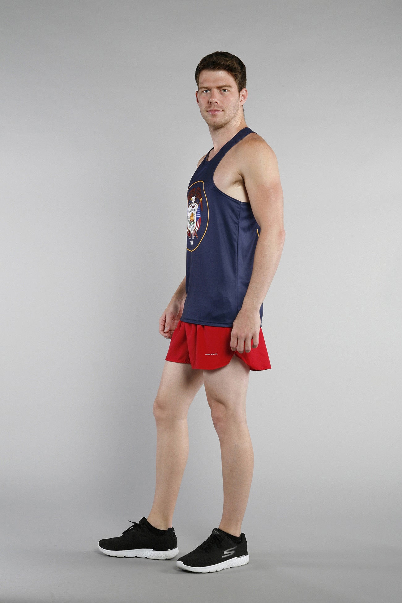 MEN'S PRINTED SINGLET- UTAH - BOAUSA