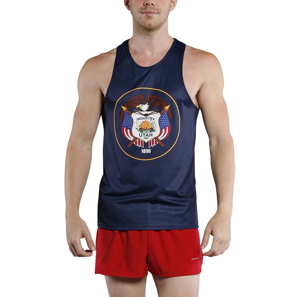 Men's Competitor Lite Printed Singlet - Utah