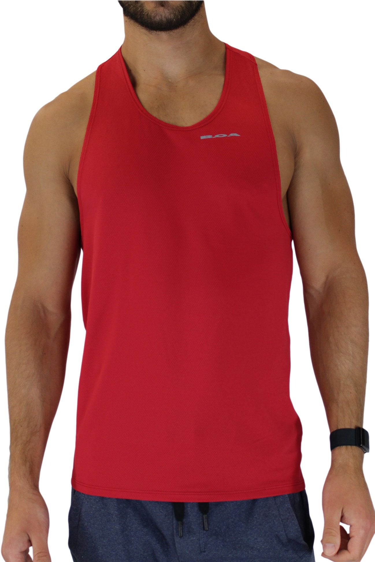 Men's Versatex Ultralite Running Singlet - Red