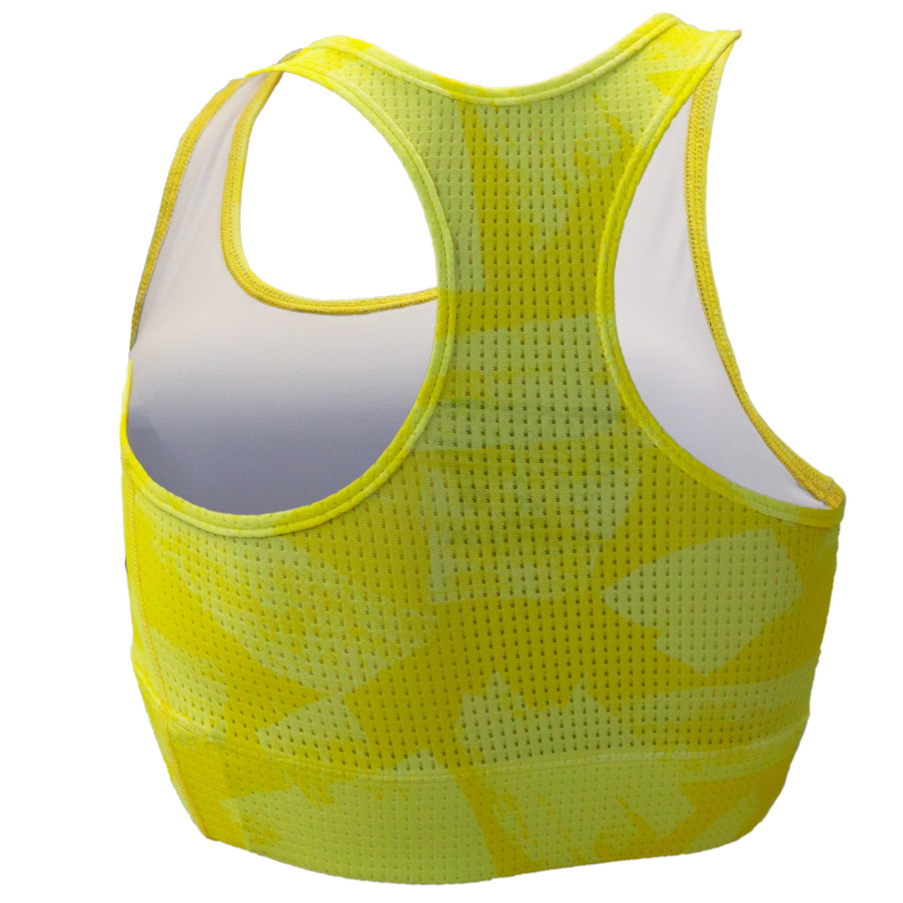 Women's Brush Yellow Performance Sports Bra