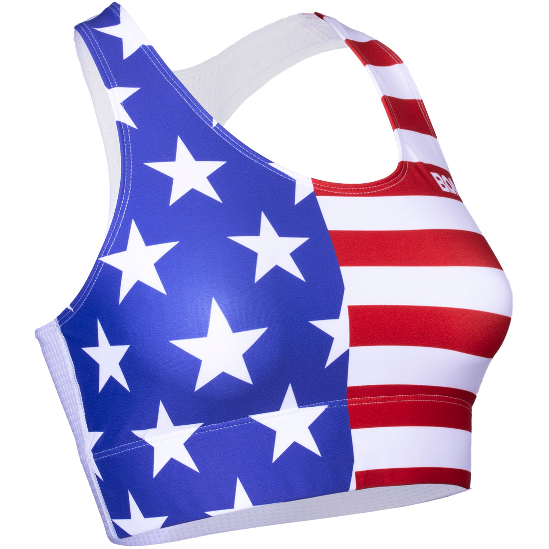 American Flag Sports Bra for Women High Support Padded Workout